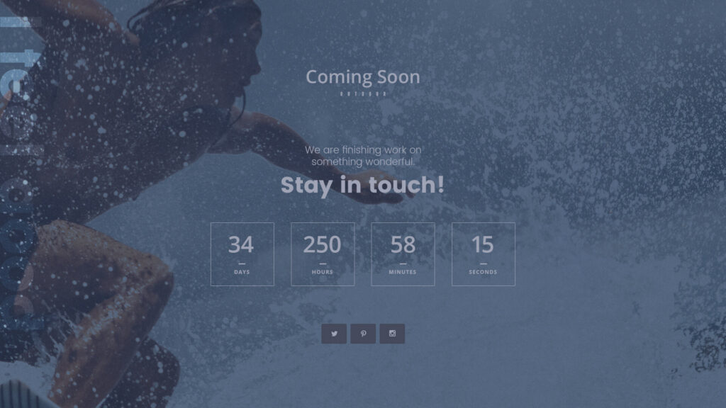 Show Your Audience What’s on the Horizon: FREE Coming Soon PSD Webpage Template
